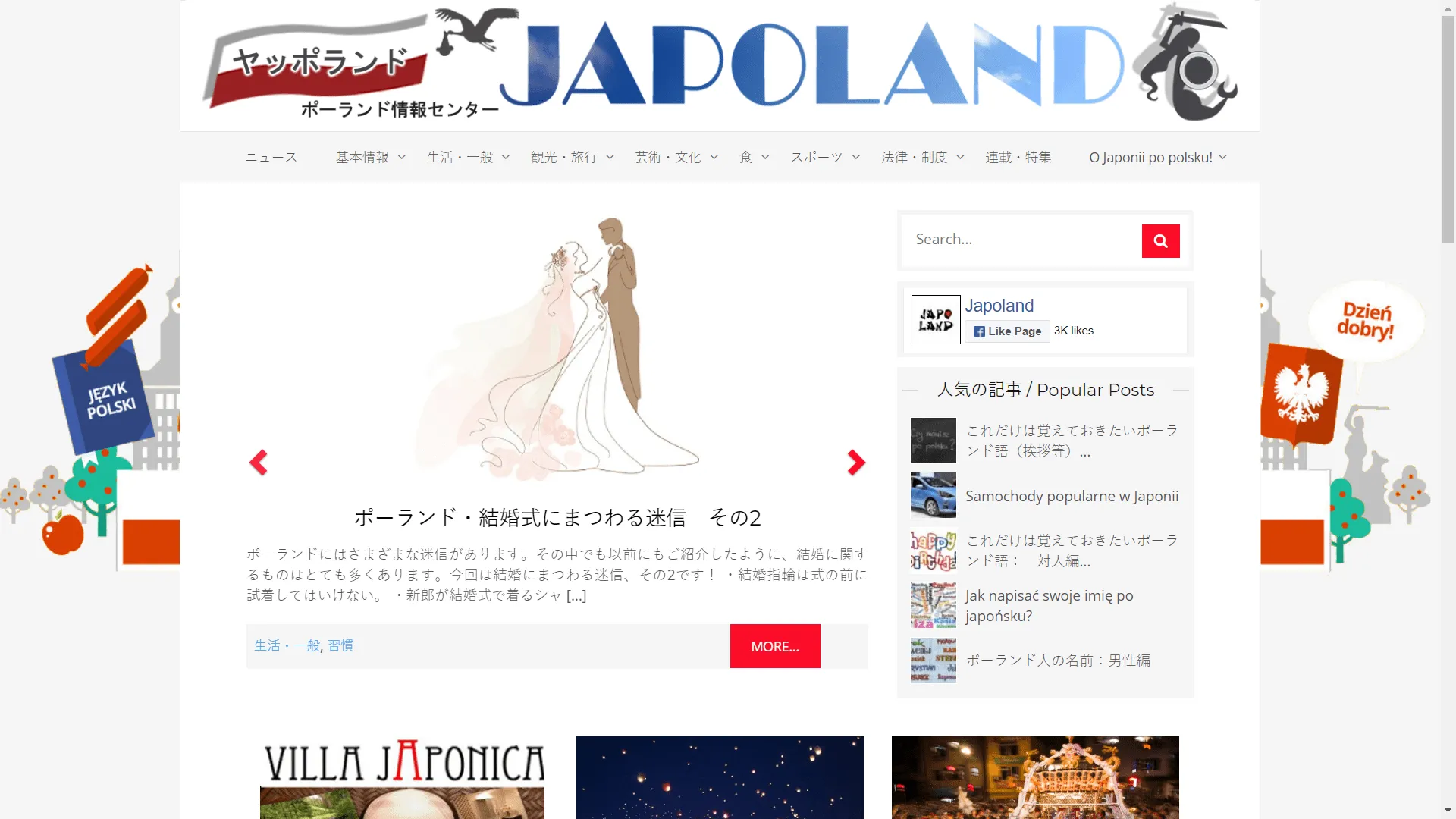 Screenshot of Japoland.pl project